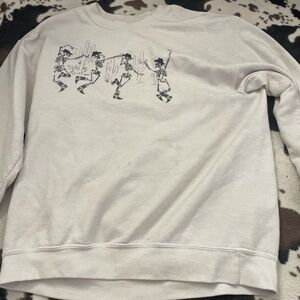 Full Tilt White Graphic Crewneck Sweater